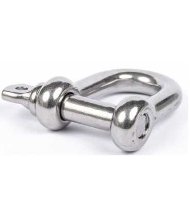 Manille droite inox A4 316 marine pour amarrage et mouillage en environnement salin